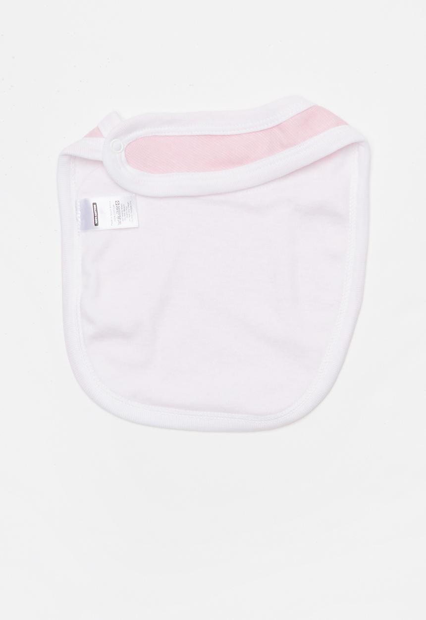 Pop Candy - 2 pack bibs - pink & white