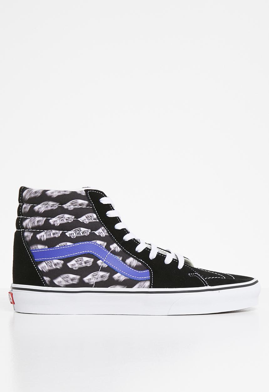 Vans - Vans ua sk8-hi - (blur boards) black & royal blue