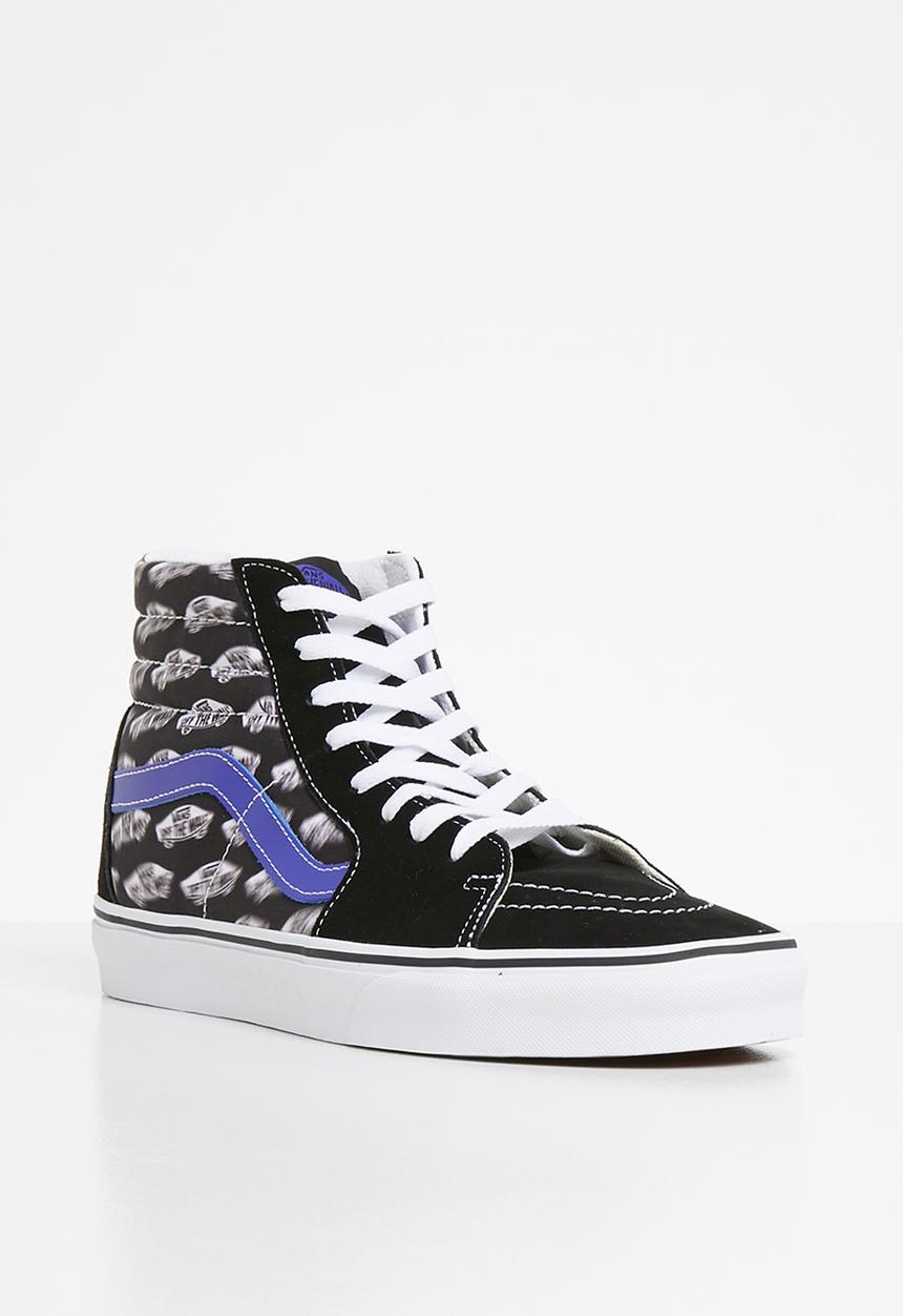 Vans - Vans ua sk8-hi - (blur boards) black & royal blue