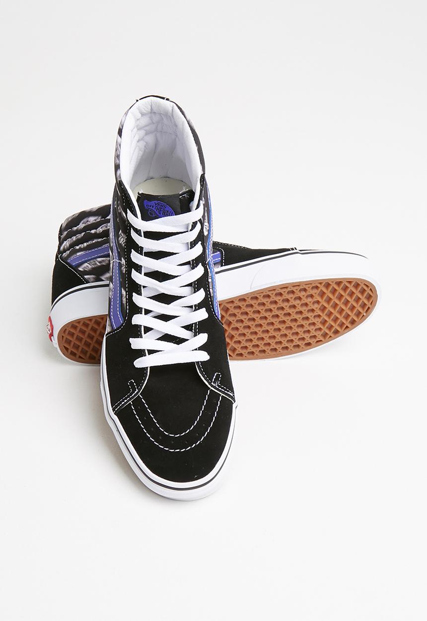 Vans - Vans ua sk8-hi - (blur boards) black & royal blue
