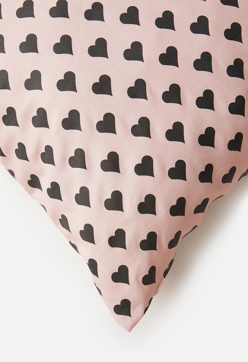 Sixth Floor - Princess cushion cover - pink & black 
