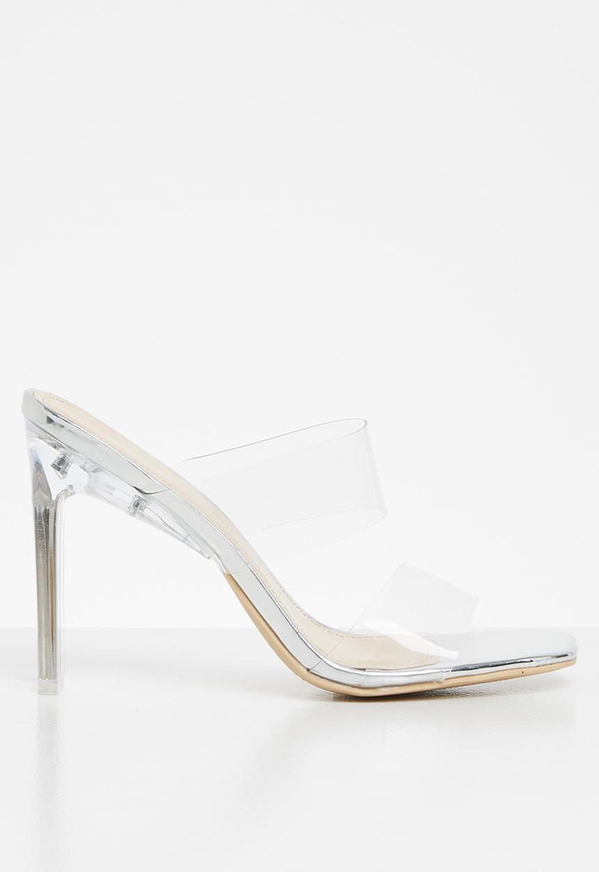 SISSY BOY - Vinyl stiletto heel mule - transparent