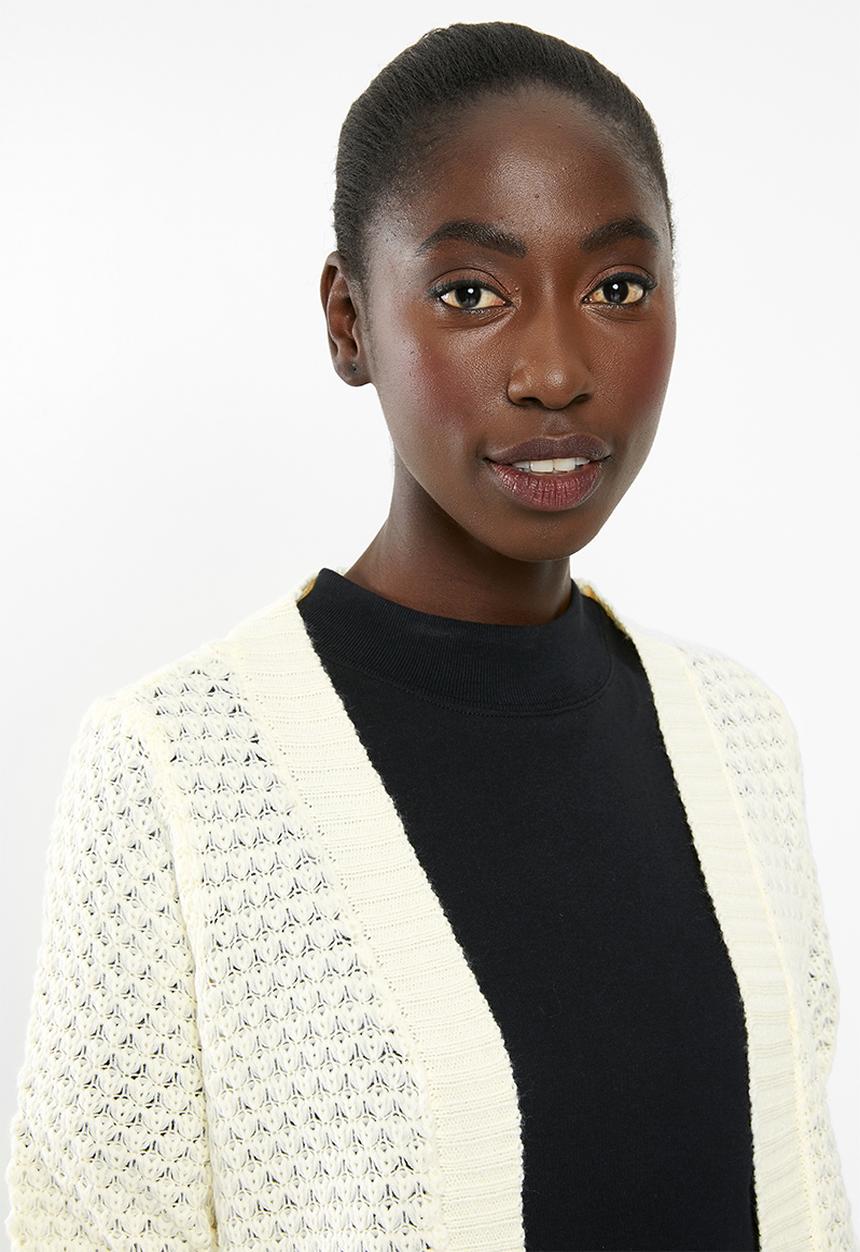 Vero Moda - Mesme open cardigan - cream 