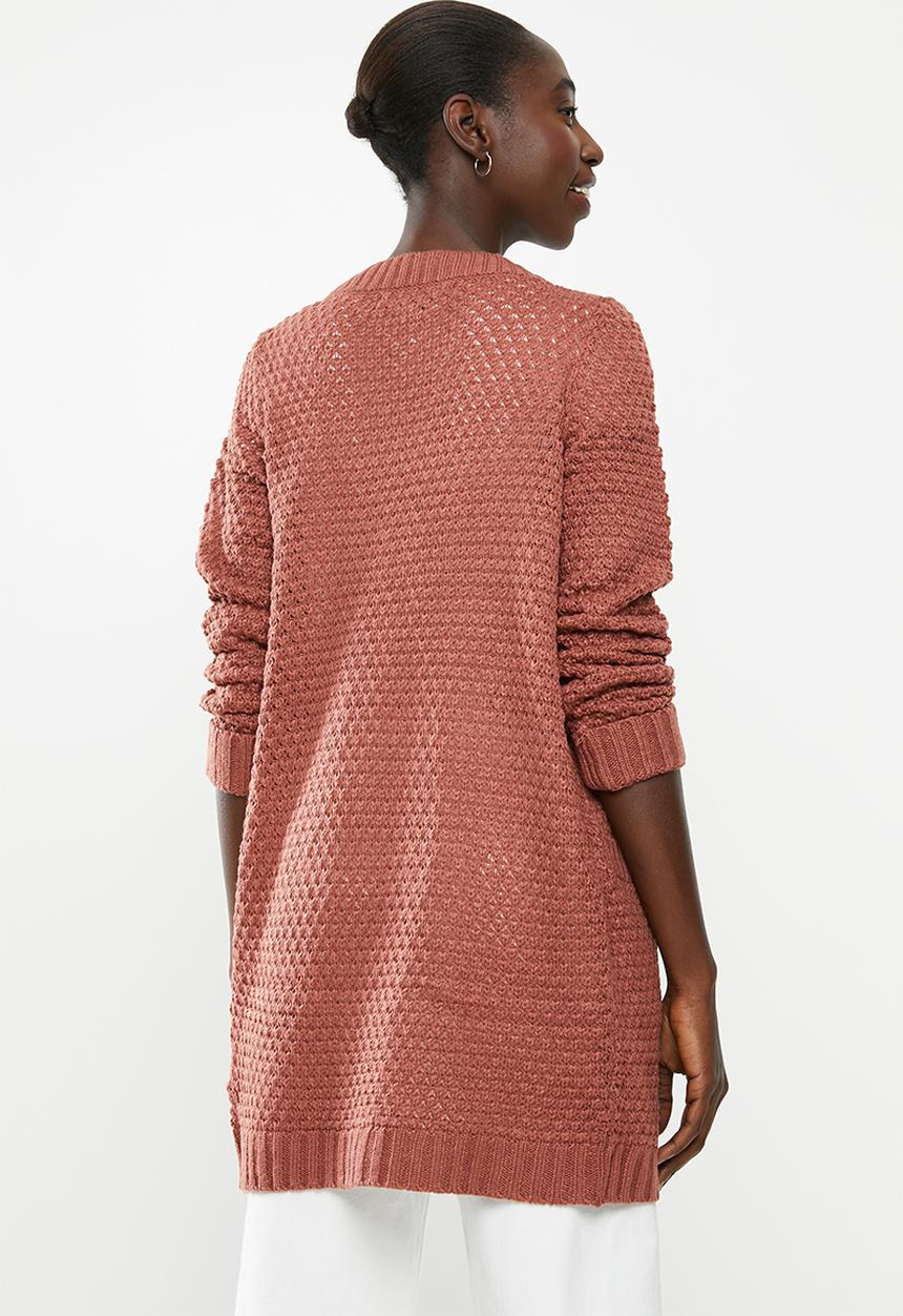 Vero Moda - Mesme open cardigan - rust 