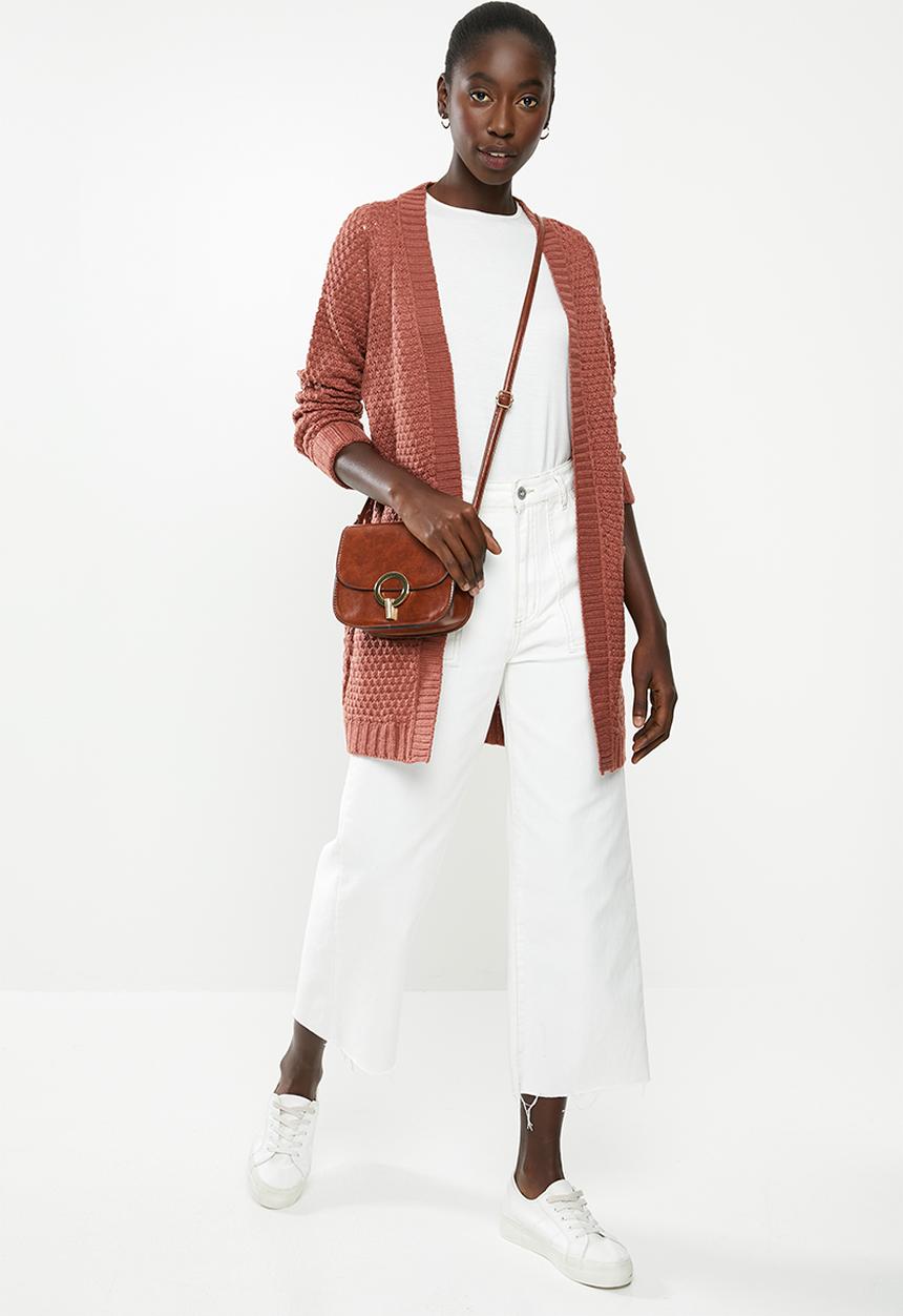 Vero Moda - Mesme open cardigan - rust 