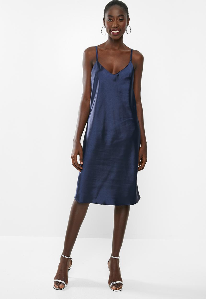 dailyfriday - Satin slip dress - navy