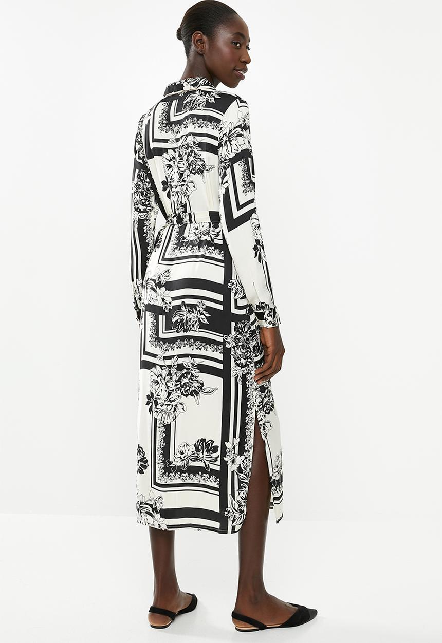 Vero Moda - Mimi long sleeve shirt - cream & black 
