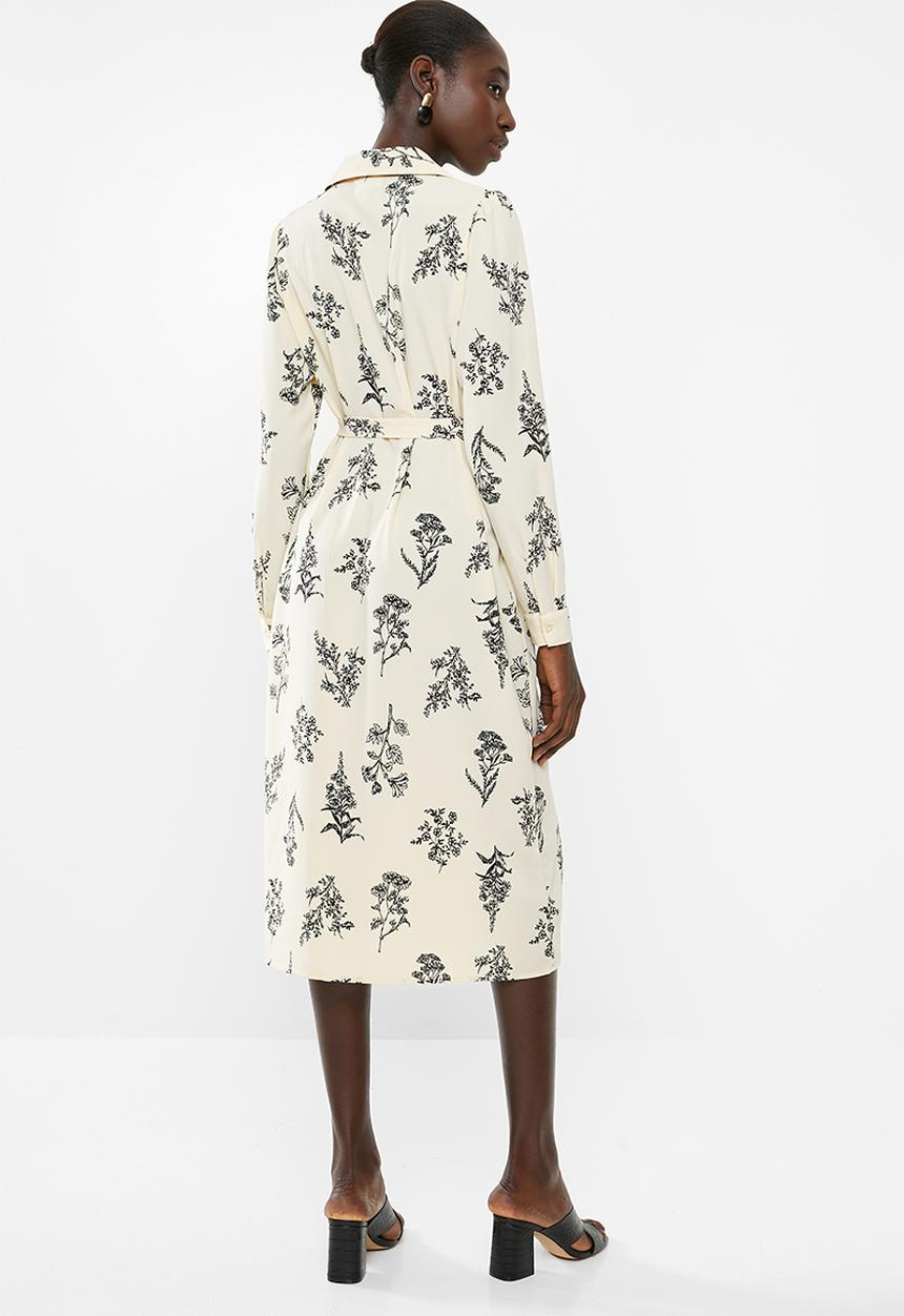 Vero Moda - Miris shirt dress - cream & black