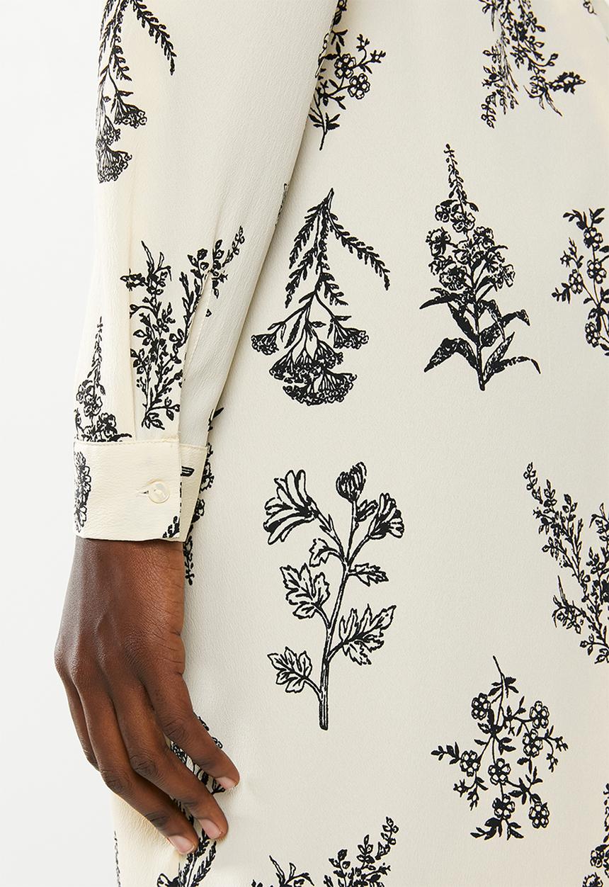 Vero Moda - Miris shirt dress - cream & black