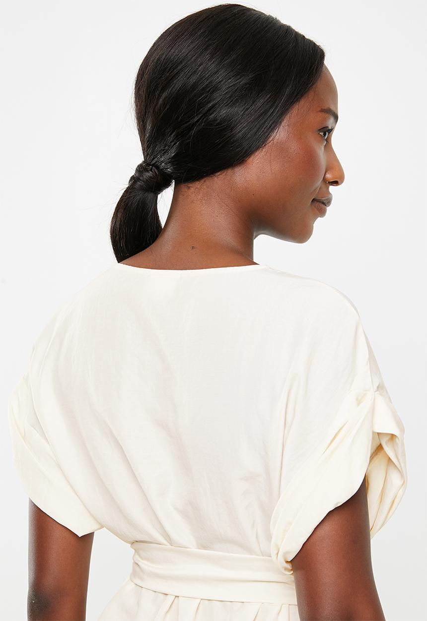Vero Moda - Mibiza short sleeve top - cream