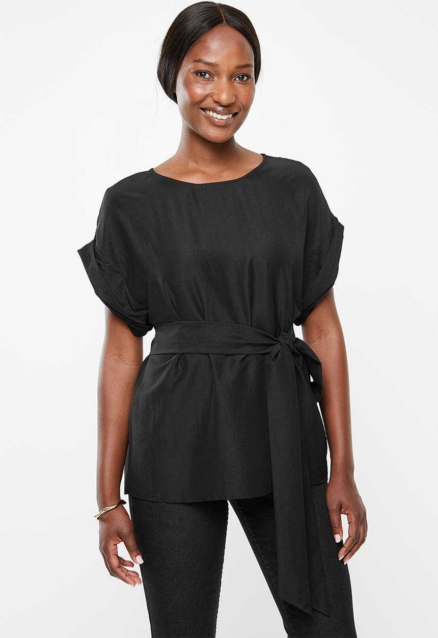 Vero Moda - Mibiza short sleeve top - black