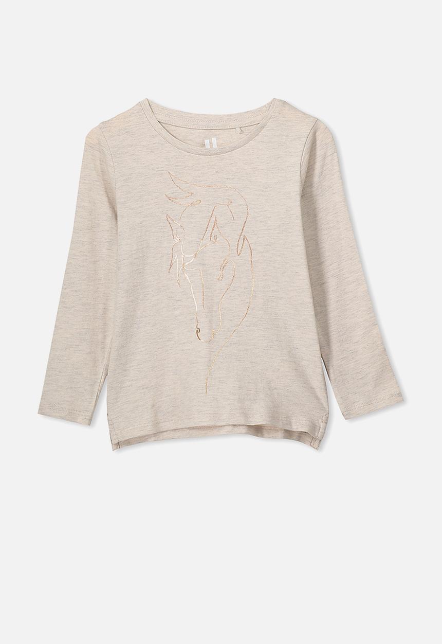 Cotton On - Penelope long sleeve tee - beige