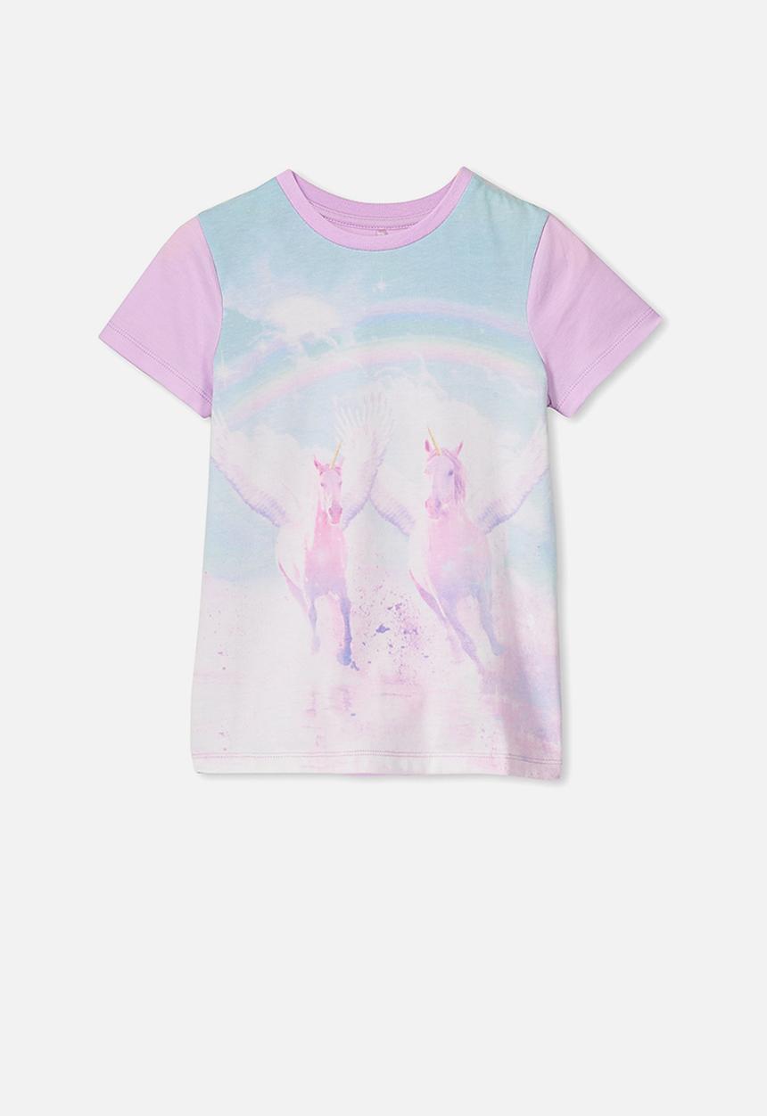 Cotton On - Penelope short sleeve tee - purple & blue 