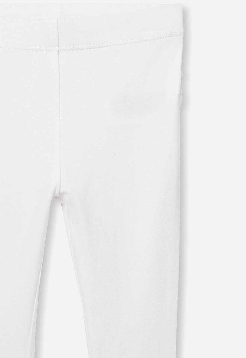 Cotton On - Quinn ruffle legging - white