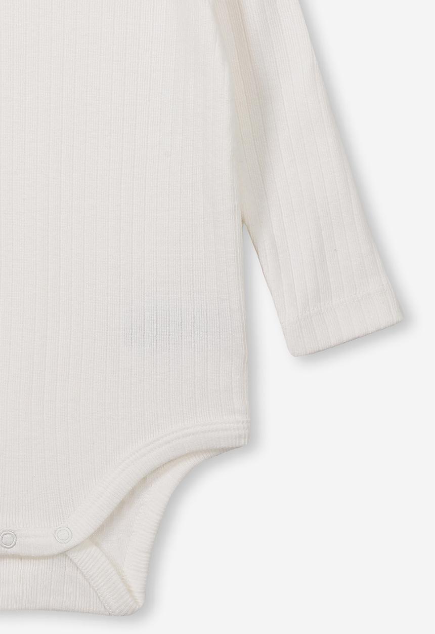 Cotton On - Newborn long sleeve bubbysuit - white