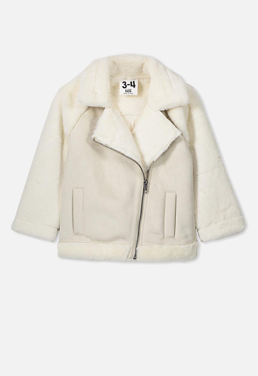 Cotton On - Olivia biker jacket - cream