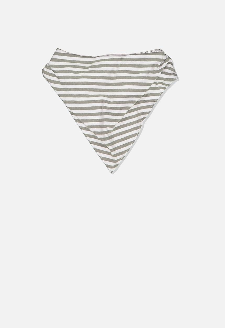 Cotton On - The kerchief bib - white & khaki 