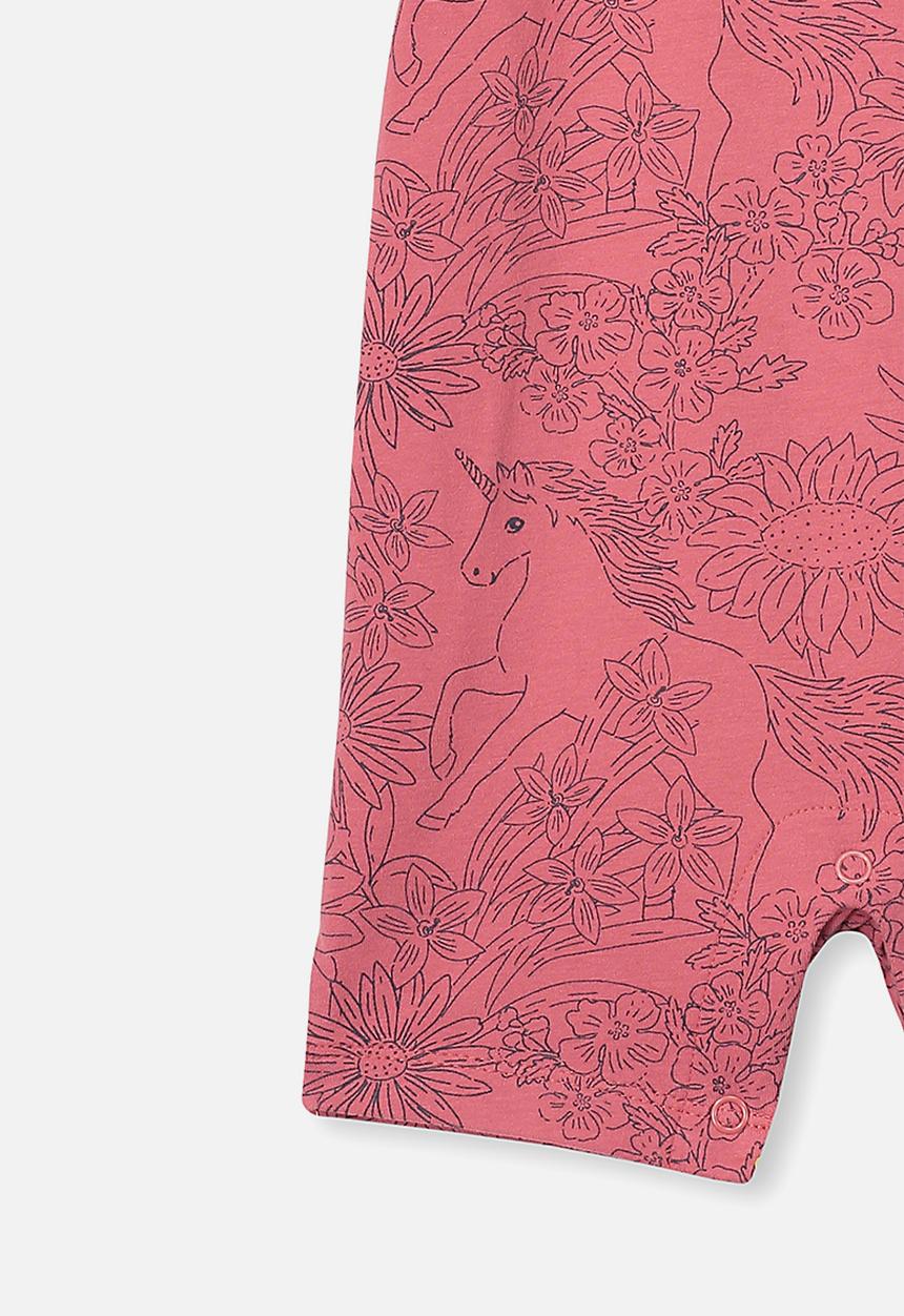 Cotton On - The short sleeve romper - pink 