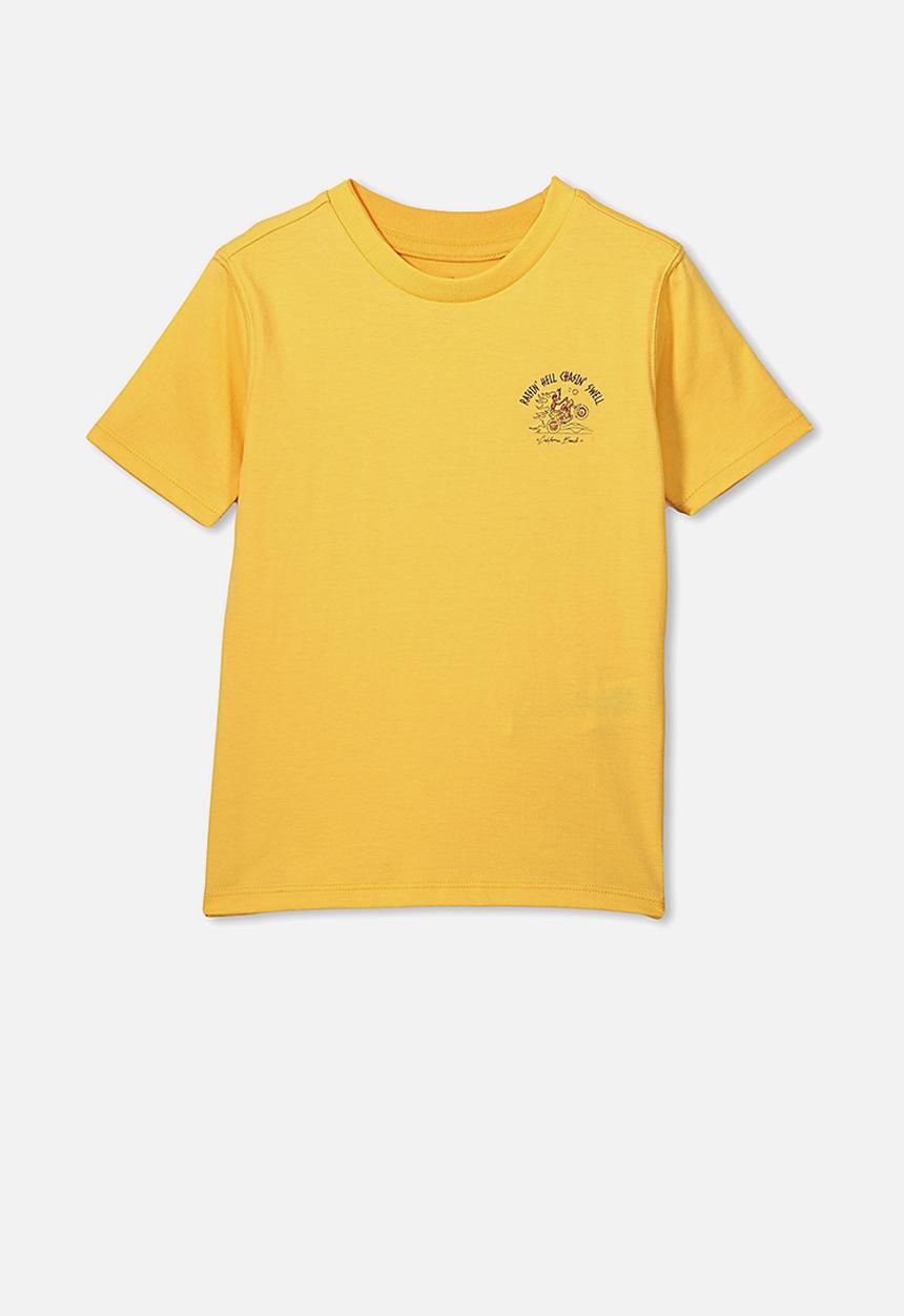 Cotton On - Max skater short sleeve tee - yellow