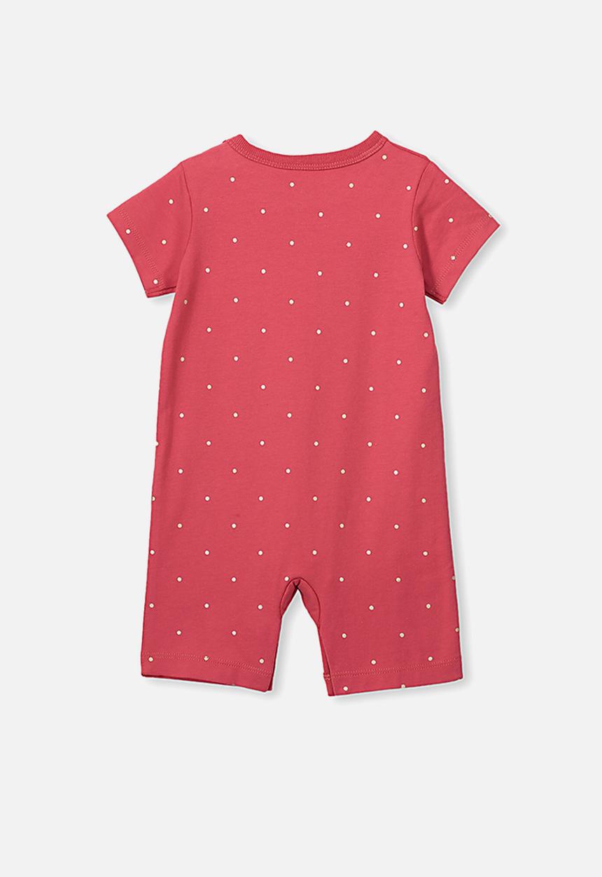 Cotton On - The short sleeve romper - red