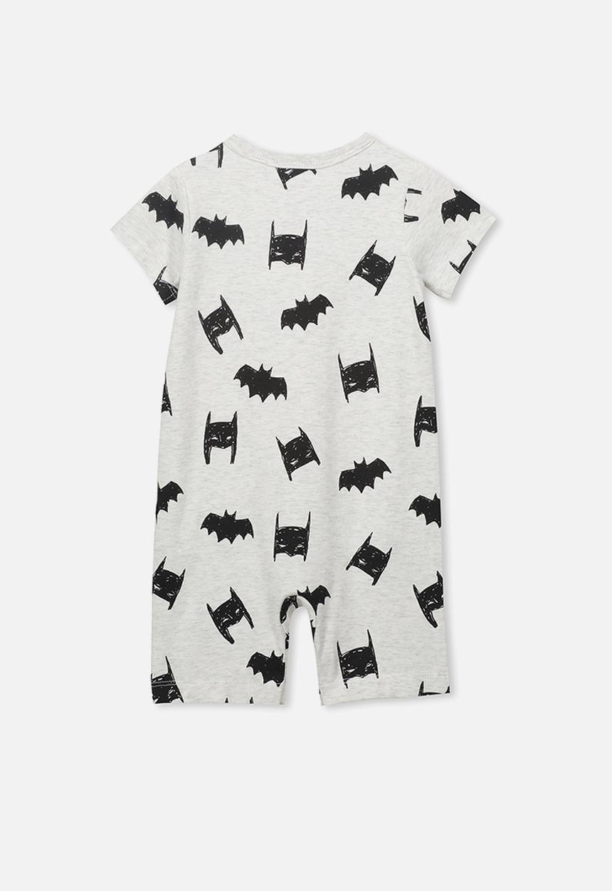 Cotton On - The short sleeve romper - grey & black 