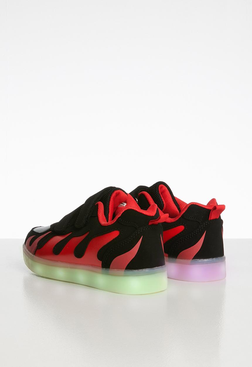 Pop Candy - Light up sneaker - black & red