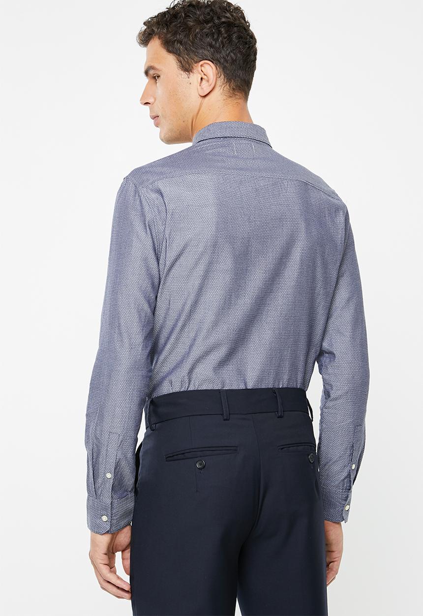 STYLE REPUBLIC - Button-up long sleeve shirt - navy