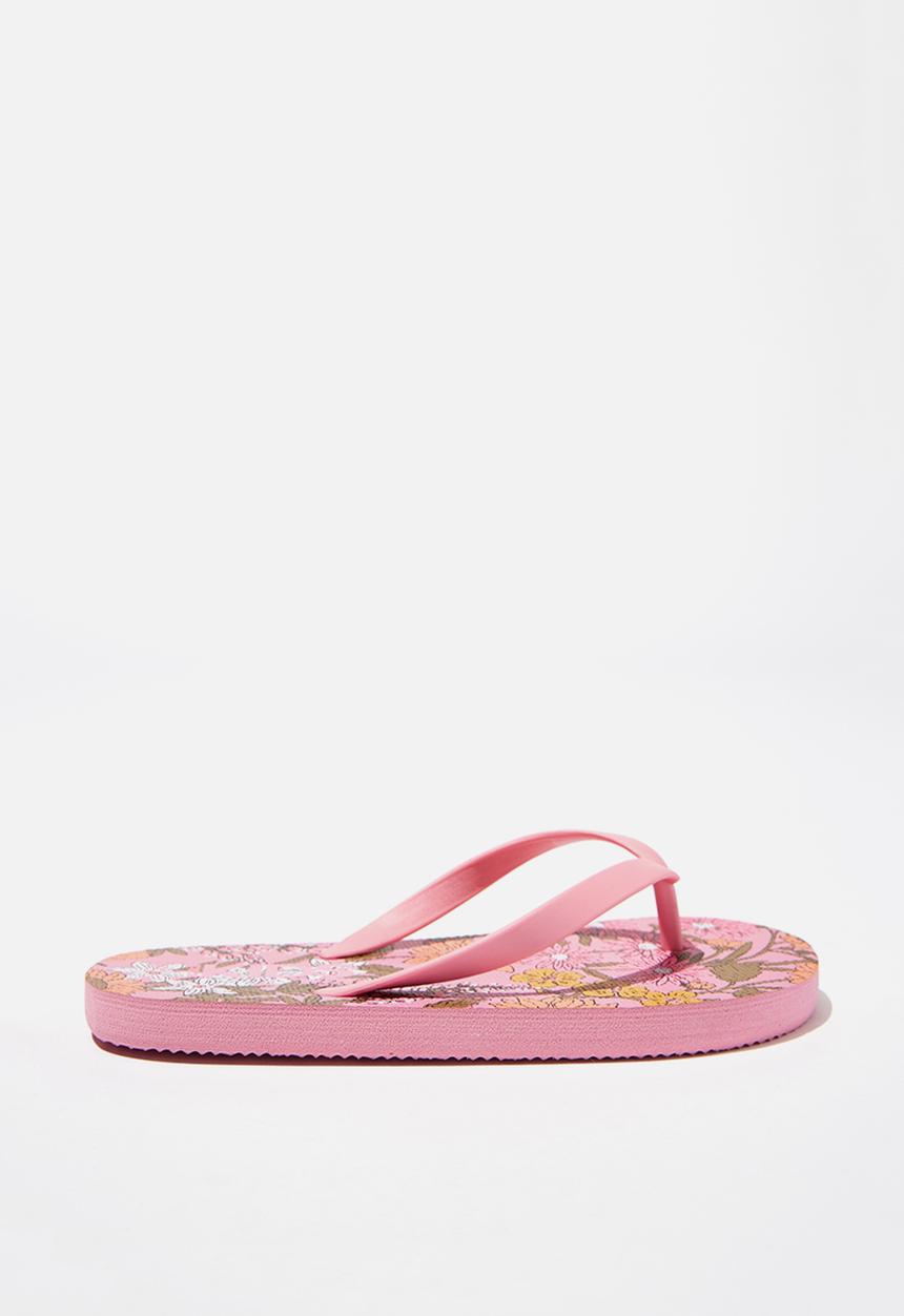 Cotton On - Printed flip flop - pink