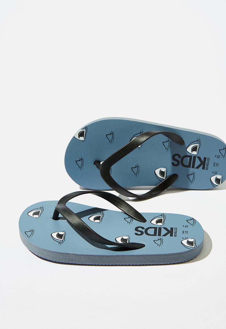 Cotton On - Printed flip flop - blue