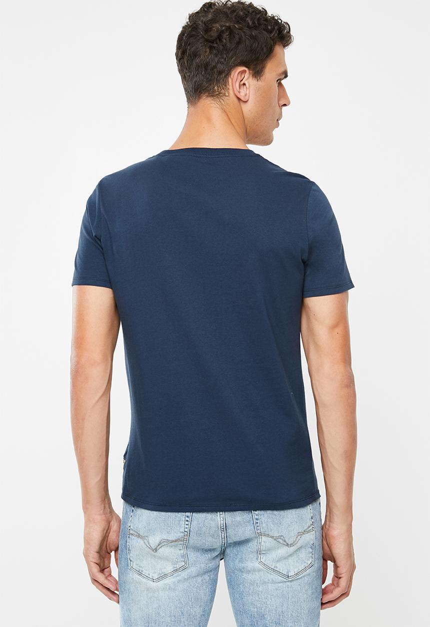 GUESS - Palm triangle tee - navy