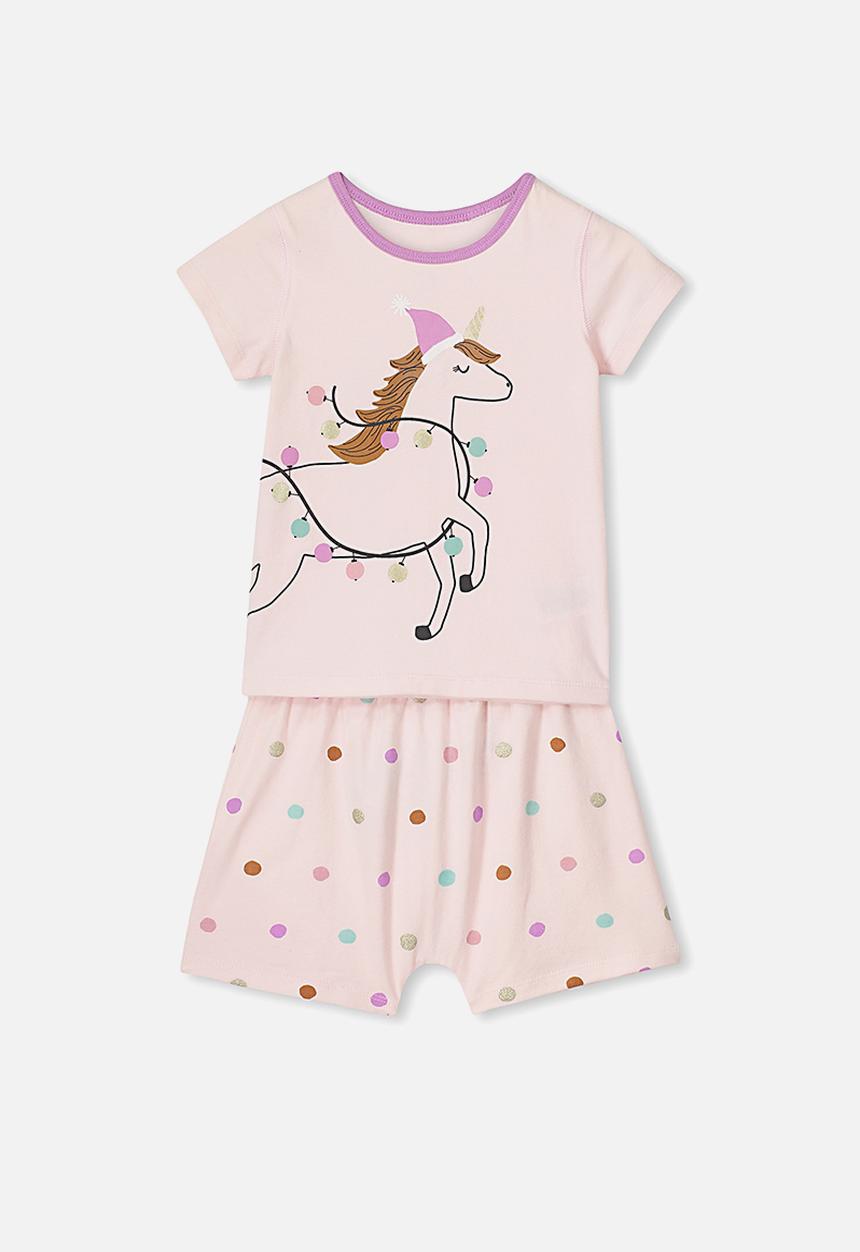 Cotton On - Harpa short sleeve pj set - pink 