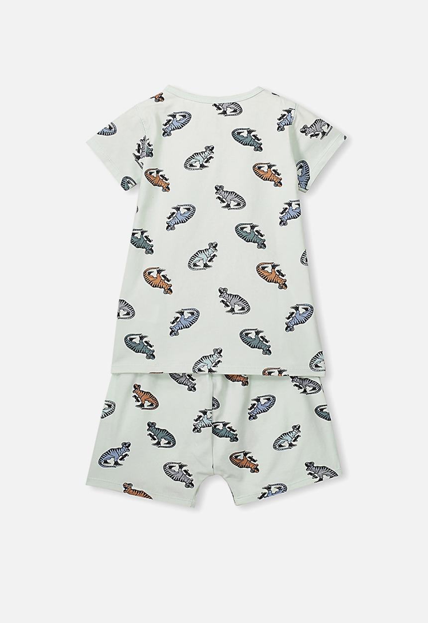 Cotton On - Hudson short sleeve pj set - green