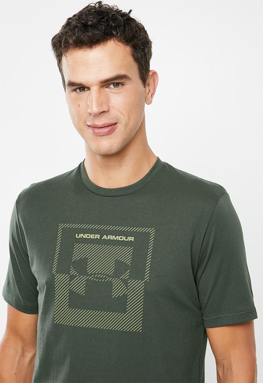 Under Armour - Under Armour inverse box logo tee - green