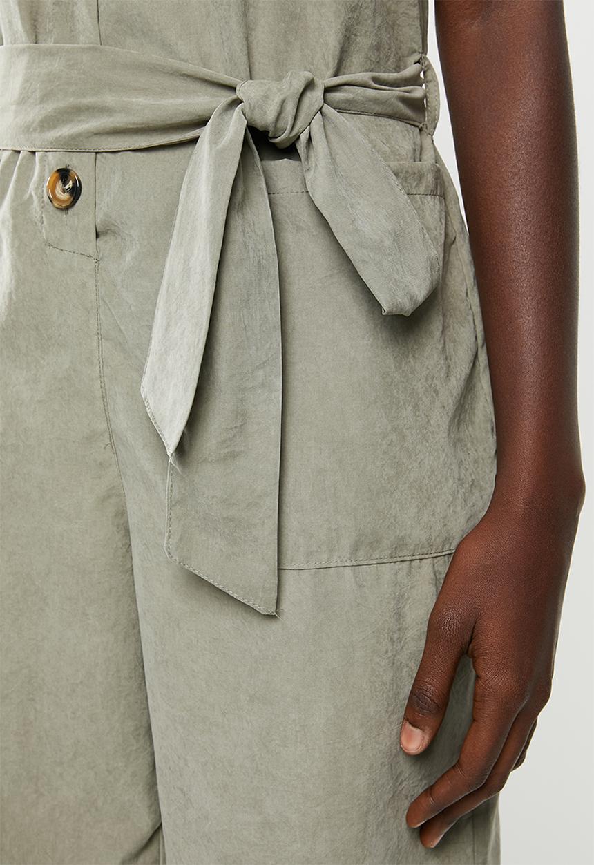 Superbalist - Button thru safari style jumpsuit - khaki