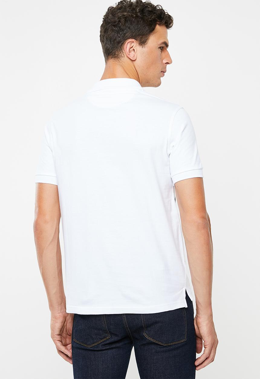 Pringle of Scotland - St bernard styled golfer - white & navy 
