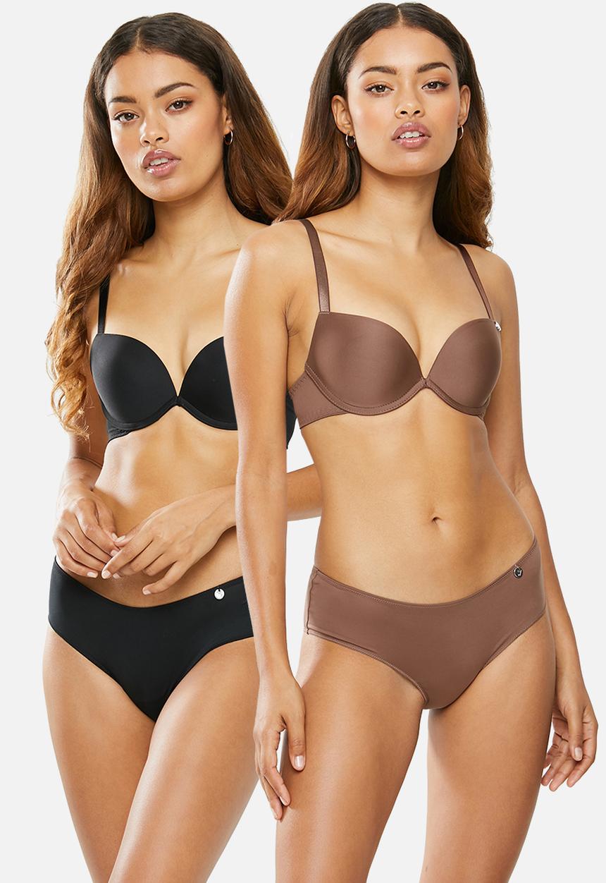 Wonderbra - 2 pack smooth bra - black & black
