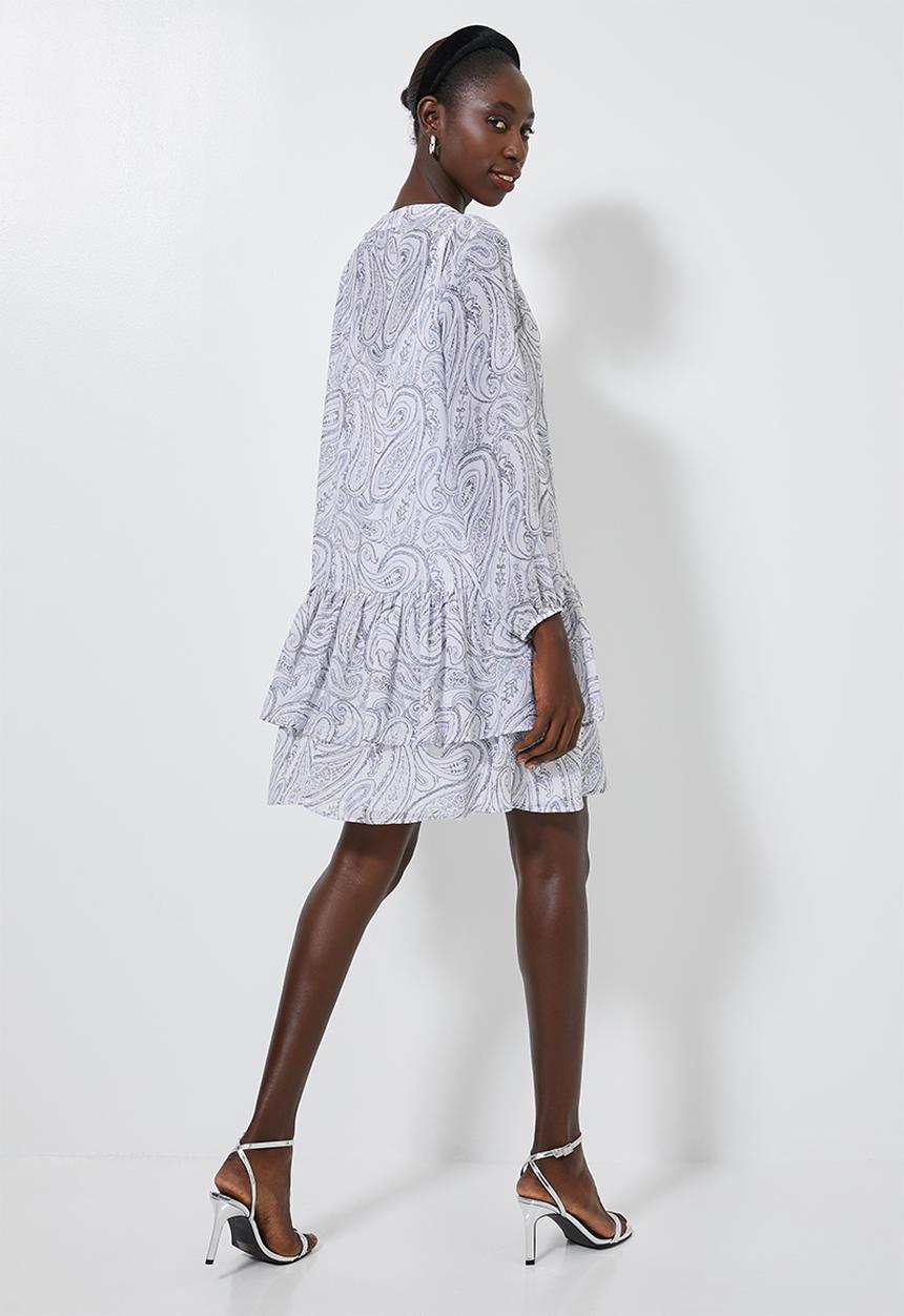 Superbalist - Dropped waist kitty bow dress - white