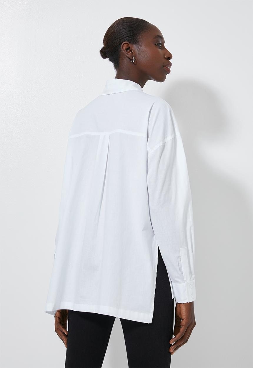 Superbalist - Longline shirt - white 