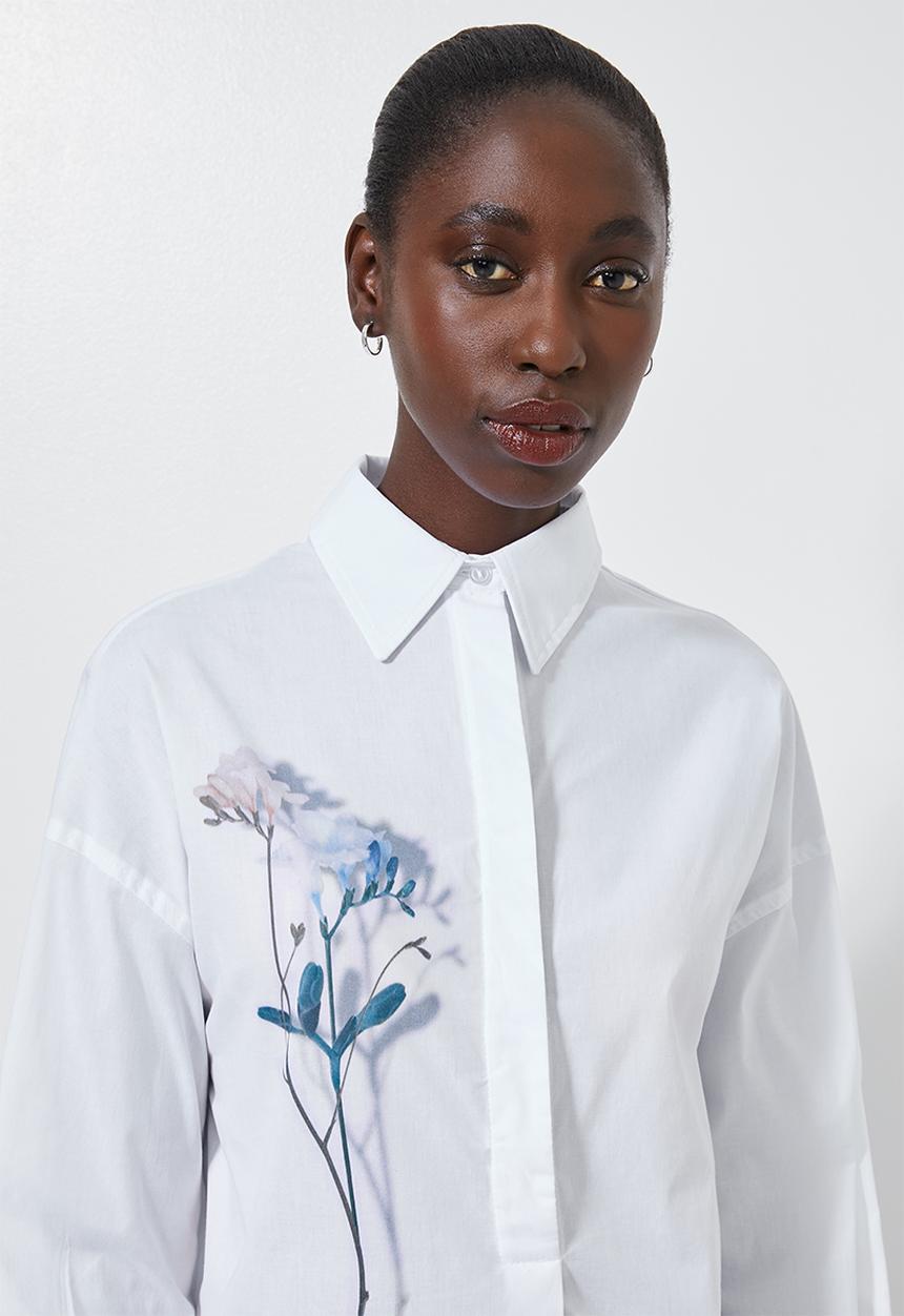 Superbalist - Longline shirt - white 