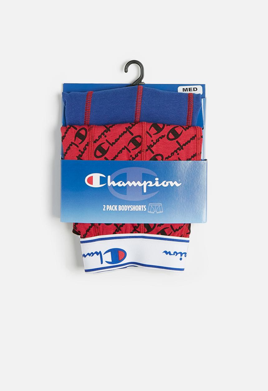 Champion - 2 pack plain vs print bodshorts - multi 