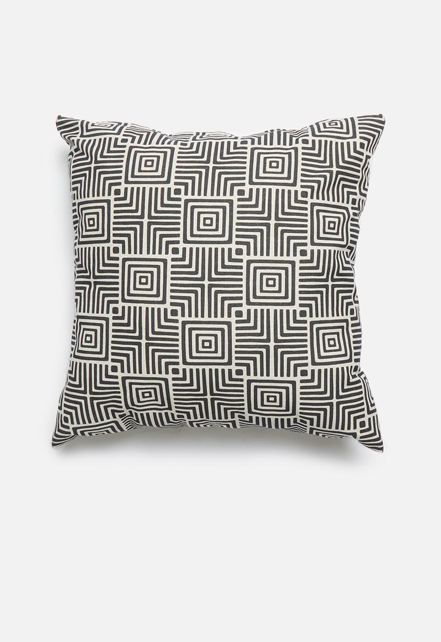 Hertex Haus - Geomaze cushion cover - coal