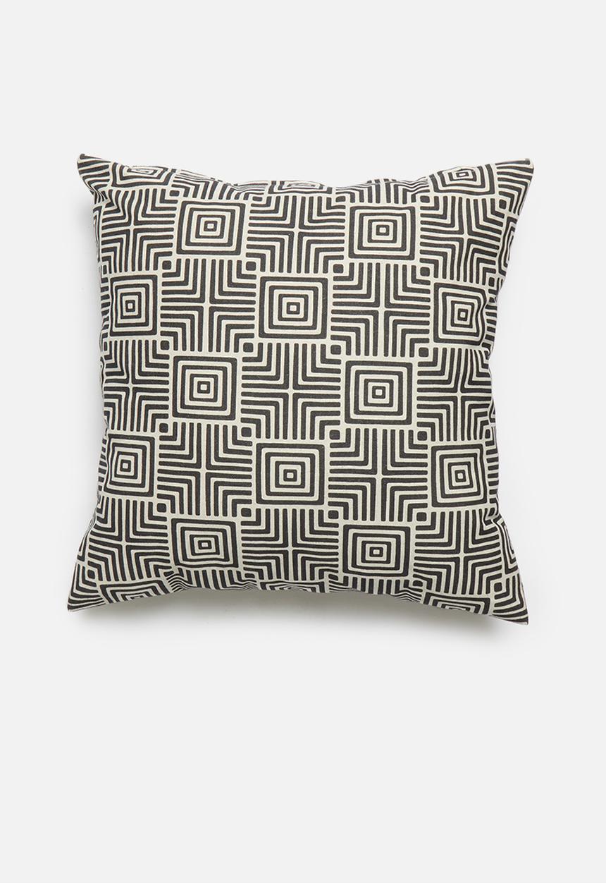 Hertex Haus - Geomaze cushion cover - coal