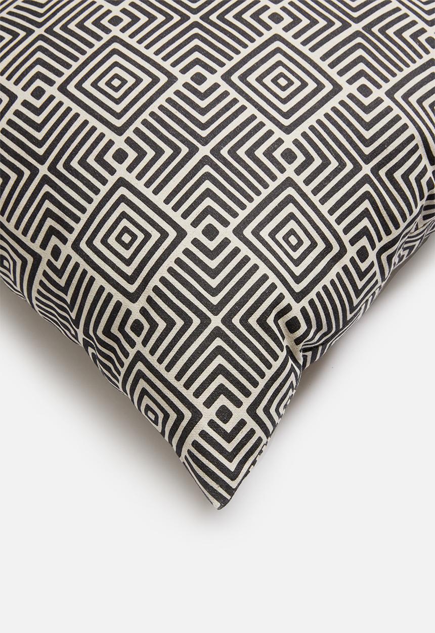 Hertex Haus - Geomaze cushion cover - coal