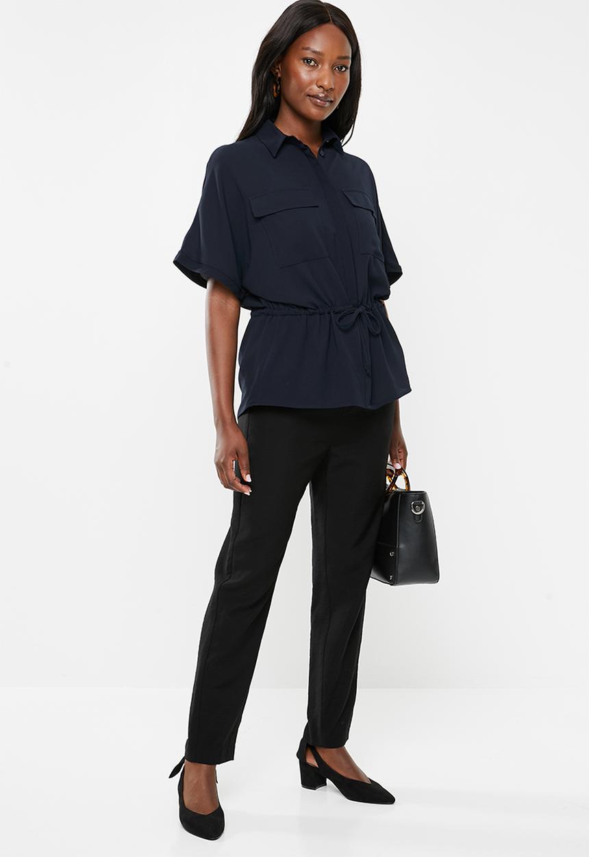 edit - Grown on sleeve utility shirt - navy