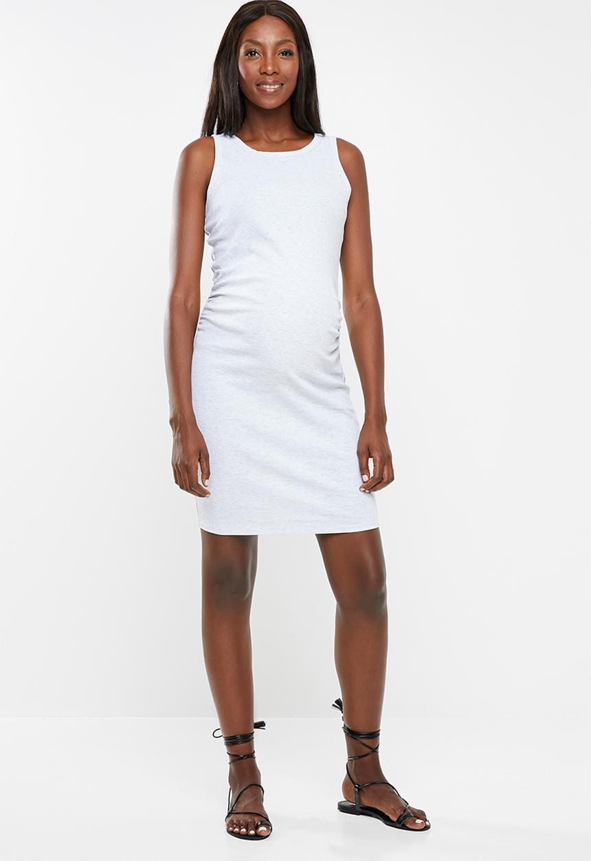 Cotton On - Maternity high neck midi dress - grey
