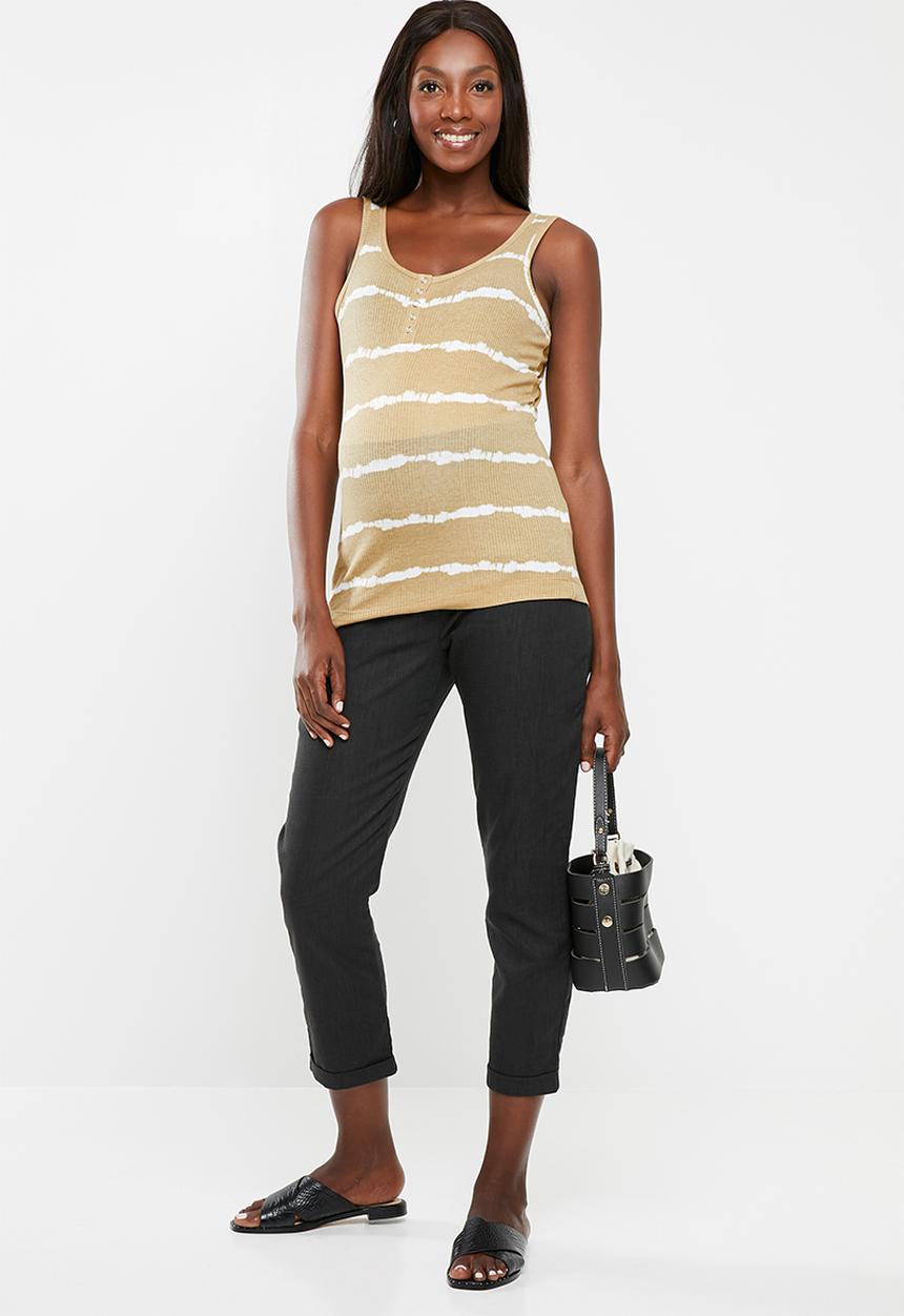 Cotton On - Maternity henley sleeveless tank top - tan