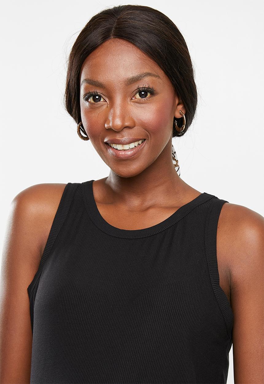 Cotton On - Maternity everyday girlfriend tank top - black