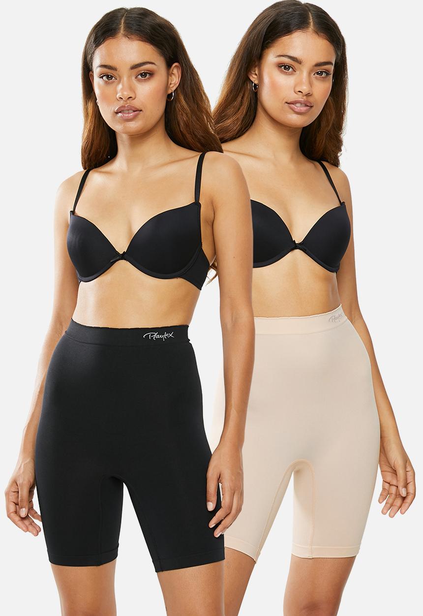 Playtex - Seamless twin pack shapewear - neutral & black