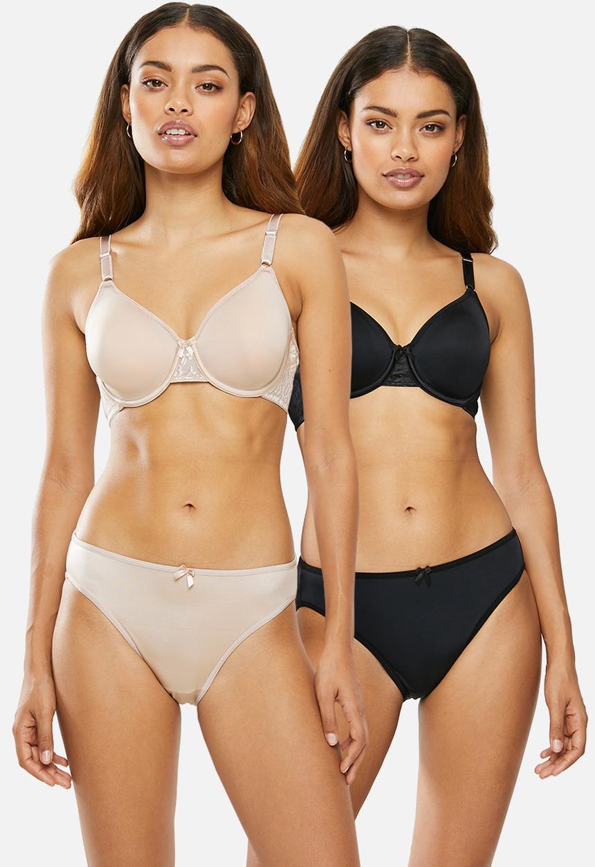 Playtex - Fantasia bra twin pack - black & neutral