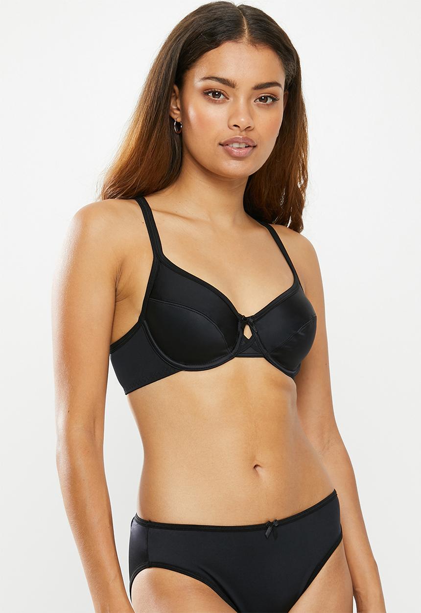 Playtex - Shimmer twin pack bra - black & neutral